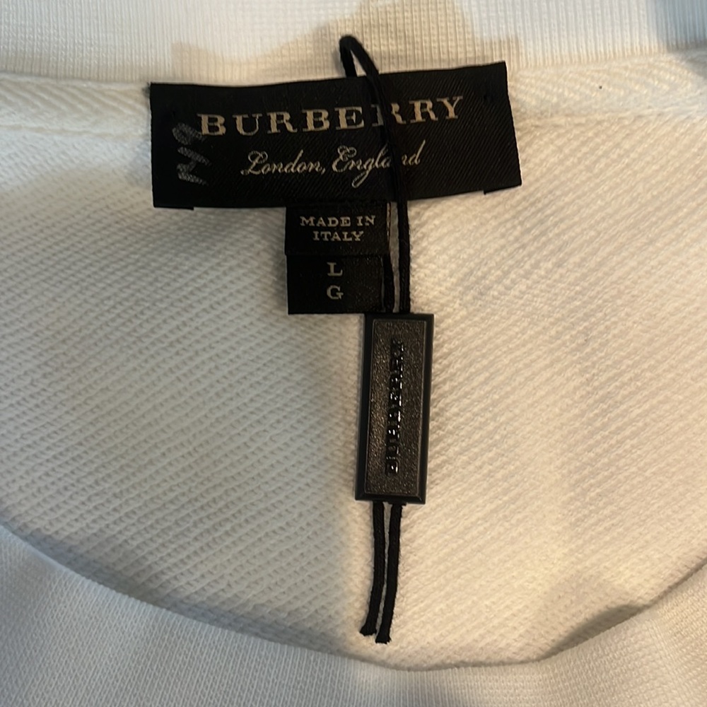 Burberry Cream Boxy Crewneck Sweatshirt - Picture 9 of 11
